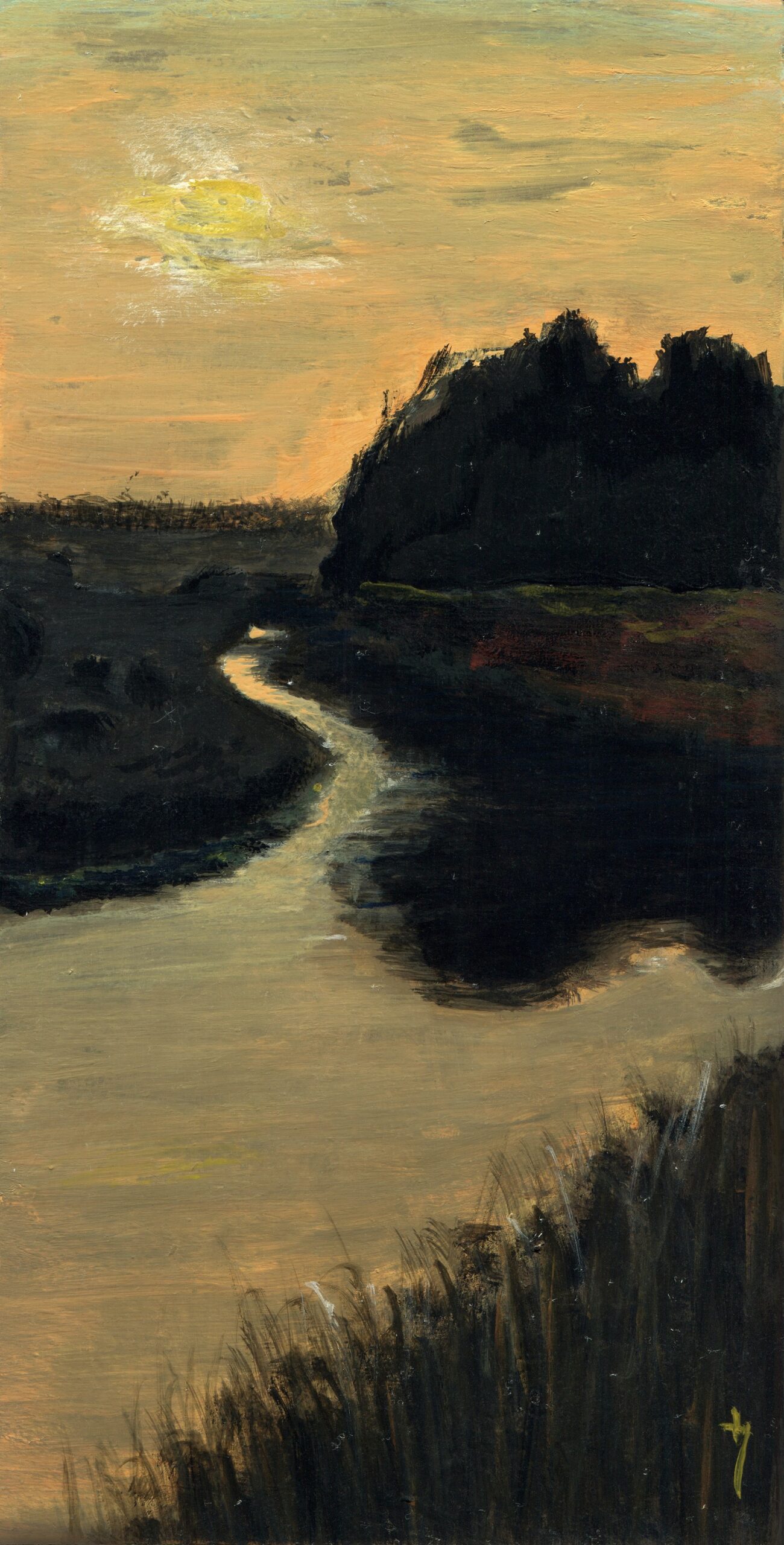 Henki Art, Ebbs and Flows, Ivan Alagakov, Evening by the Usozha River near the village of Zhideevka, Kursk region, after a day of archaeological excavations in July 2011
